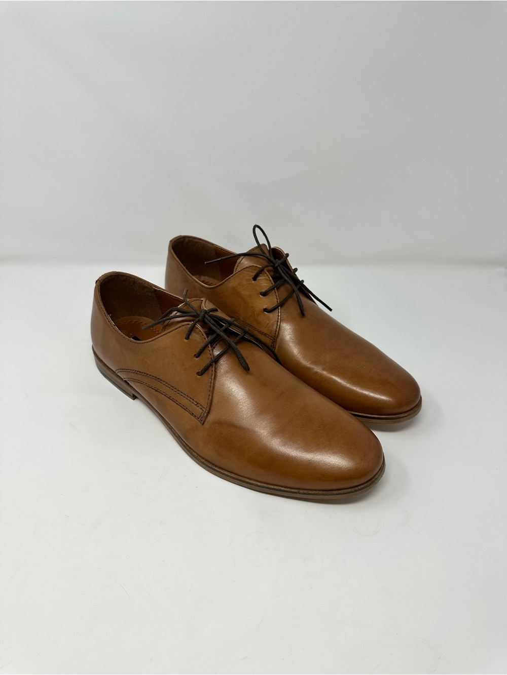 Red Tape Classic Men’s Leather Derby Shoes in Brown